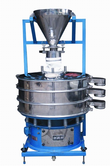 鴻運自動卸料篩分工作站，集粉體儲存.供料和篩分為一體