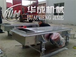 糖粉直線振動篩，華成振動篩廠家