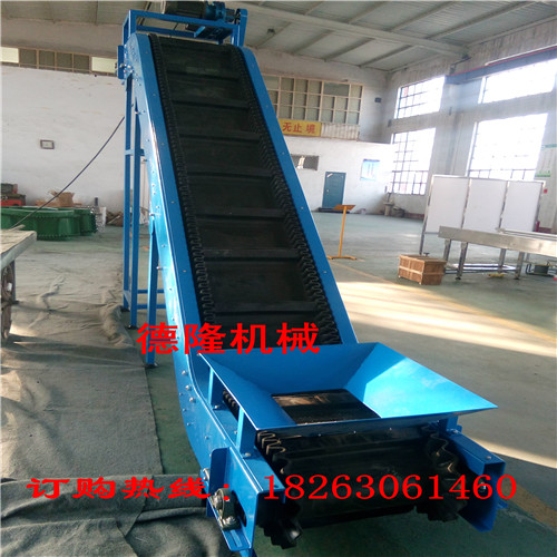 水泥石灰散料爬坡輸送機橡膠爬坡輸送機裙邊橡膠帶爬坡輸送機大傾角