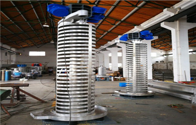 師遠環(huán)保 風冷卻螺旋提升機 垂直螺旋冷卻機 盤式振動振動篩