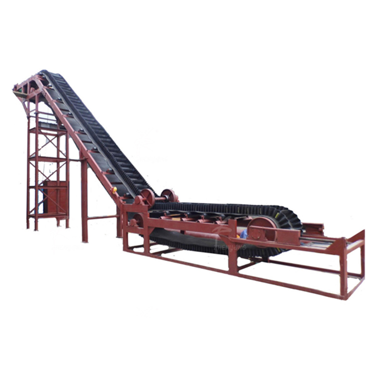 振英大傾角輸送機 波狀擋邊輸送帶 費用低 運行可靠