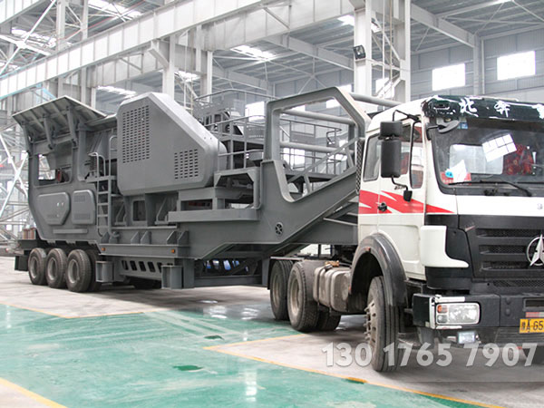 破碎鵝卵石的移動鄂式破碎站廠家推薦J80