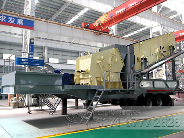 車載式移動破碎篩沙一體機(jī)省時(shí)省錢、一站多用WYL79