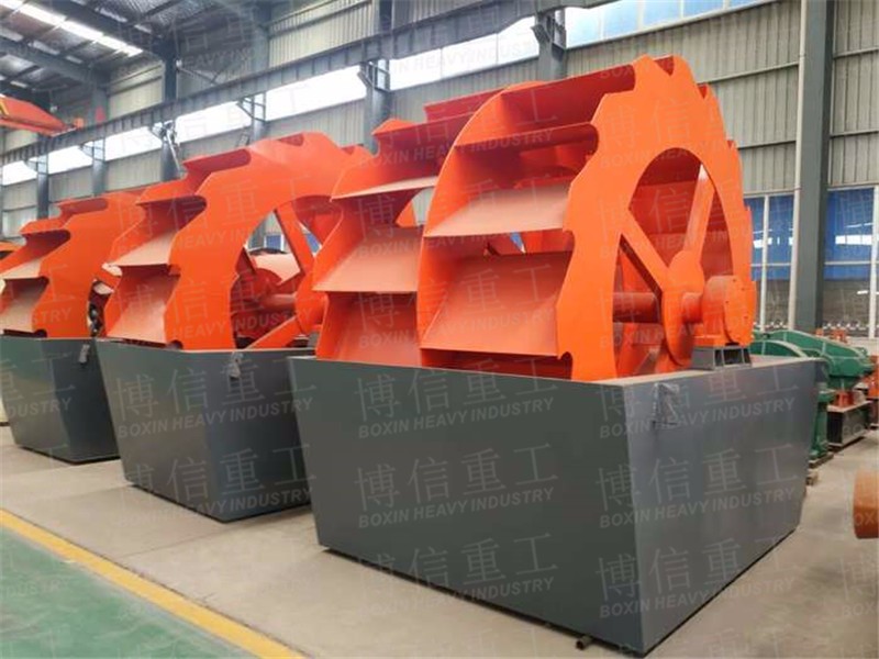 輪斗式洗砂機工作原理，雙輪斗洗砂機價格，洗砂機廠家w