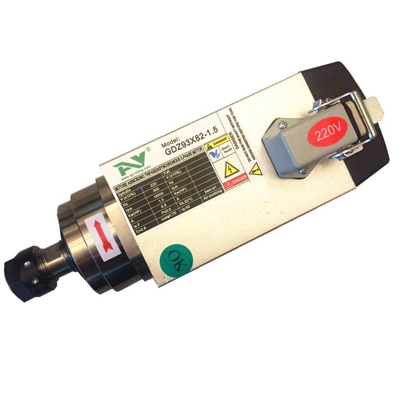 1.5KW風冷雕刻機GDZ93X82-1.5高速主軸 精密電機