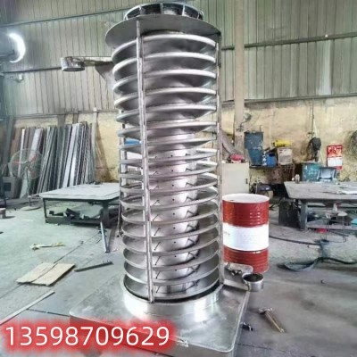 			 不銹鋼振動螺旋上料機砂石高溫顆粒用的電動提料機			 