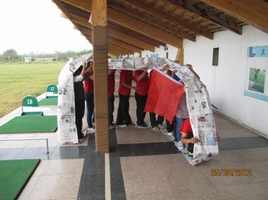 大地工程開發(fā)集團(tuán)公司天津分公司工程部寧夏區(qū)域舉辦拓展訓(xùn)練