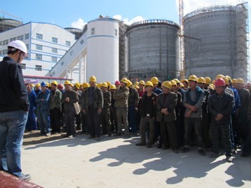 大地工程開發(fā)集團塔然高勒項目召開冬季施工動員大會