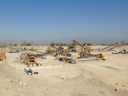 產(chǎn)量每小時(shí)500噸的砂石生產(chǎn)線