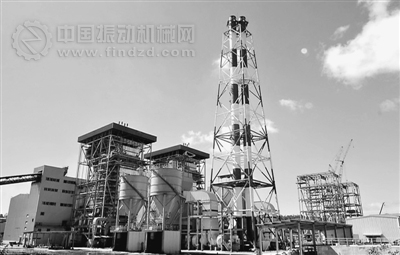 園區(qū)一期電廠及鎳鐵熔煉廠。