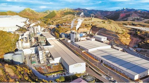 10月9日航拍的承德黎河肥業(yè)有限公司廠區(qū)